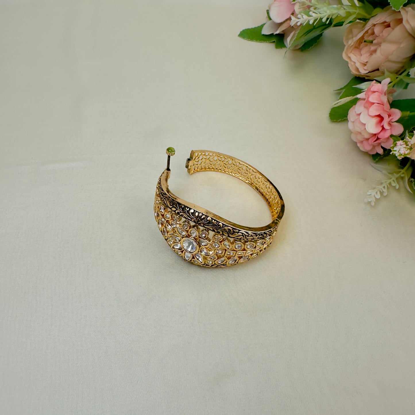 Moissanite Broad Bracelet