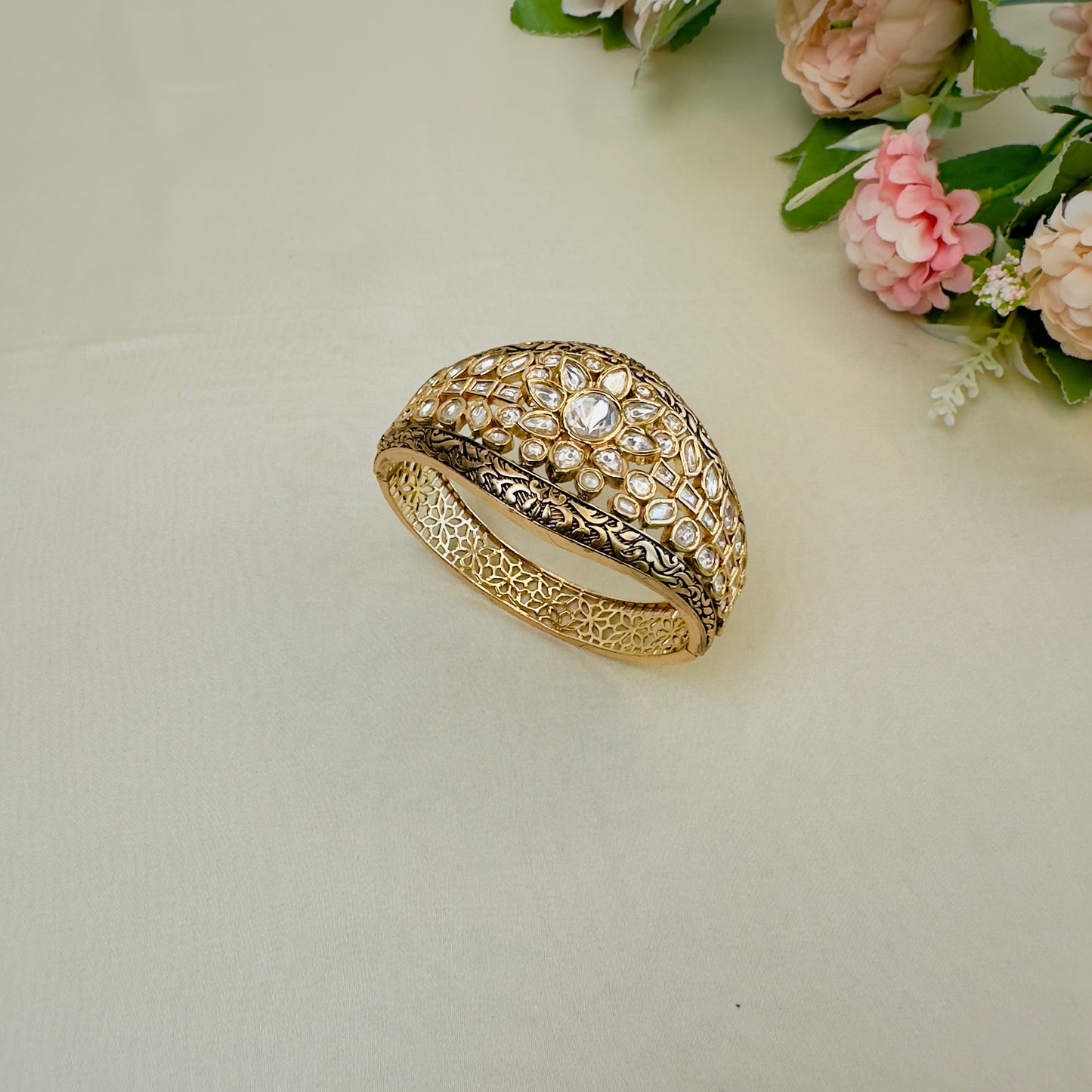Moissanite Broad Bracelet