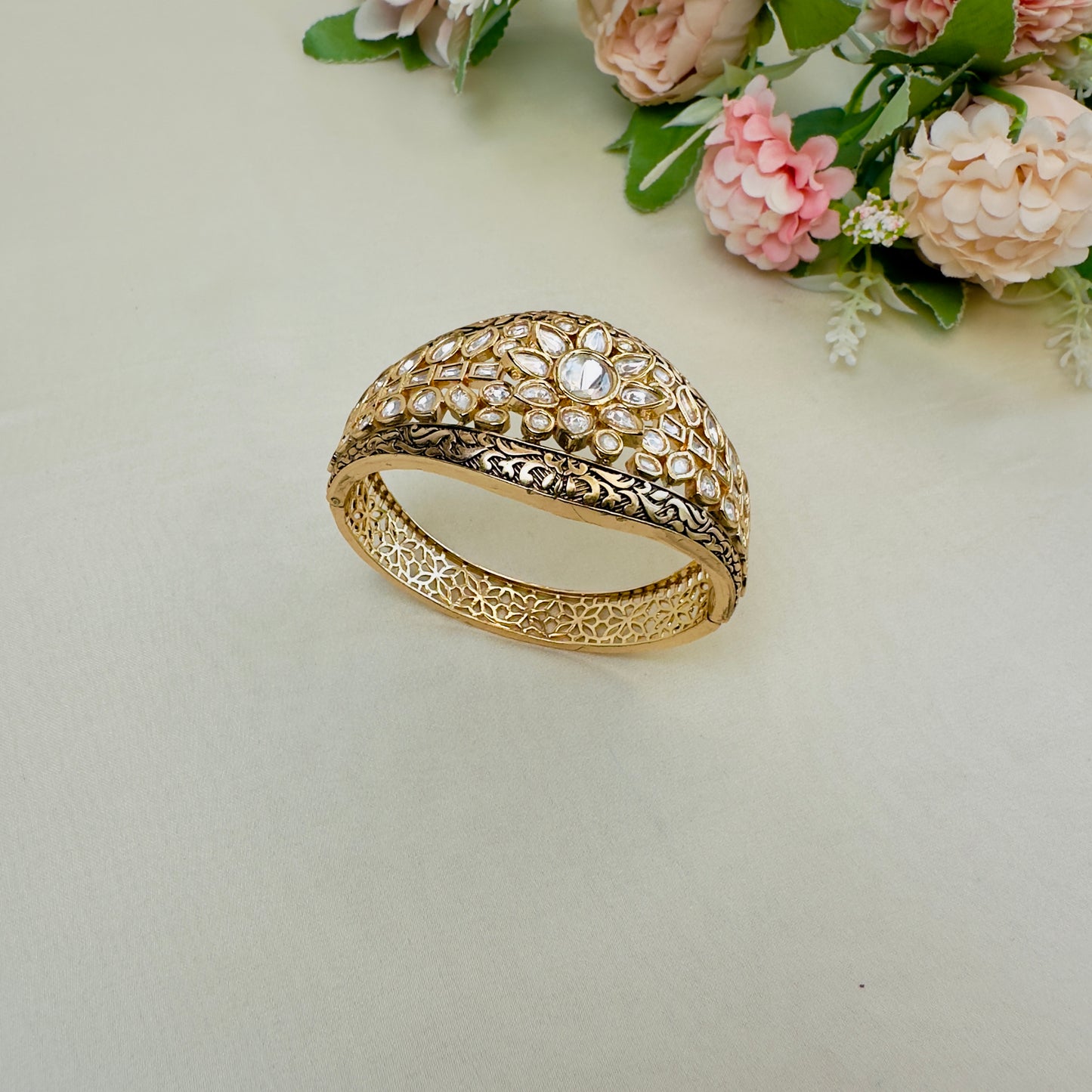 Moissanite Broad Bracelet