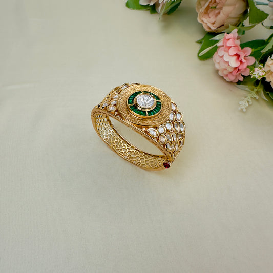 Green AD with Moissanite Bracelet