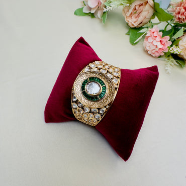 Green AD with Moissanite Bracelet