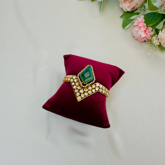 Real Moissanite 22 CT Gold plated Bracelet