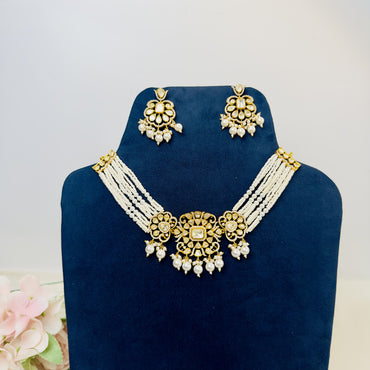 Real Moissanite Choker Set