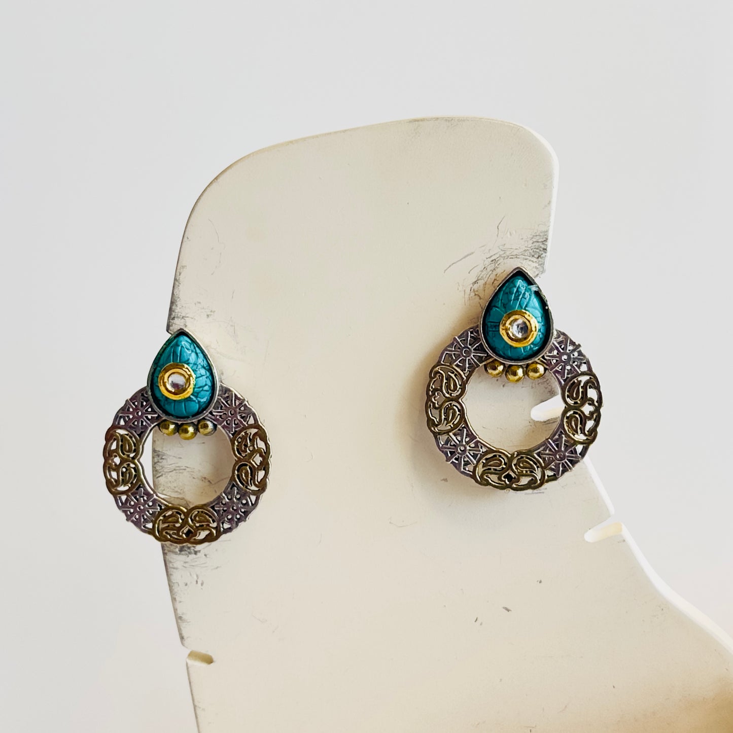DualTone Stud Earrings