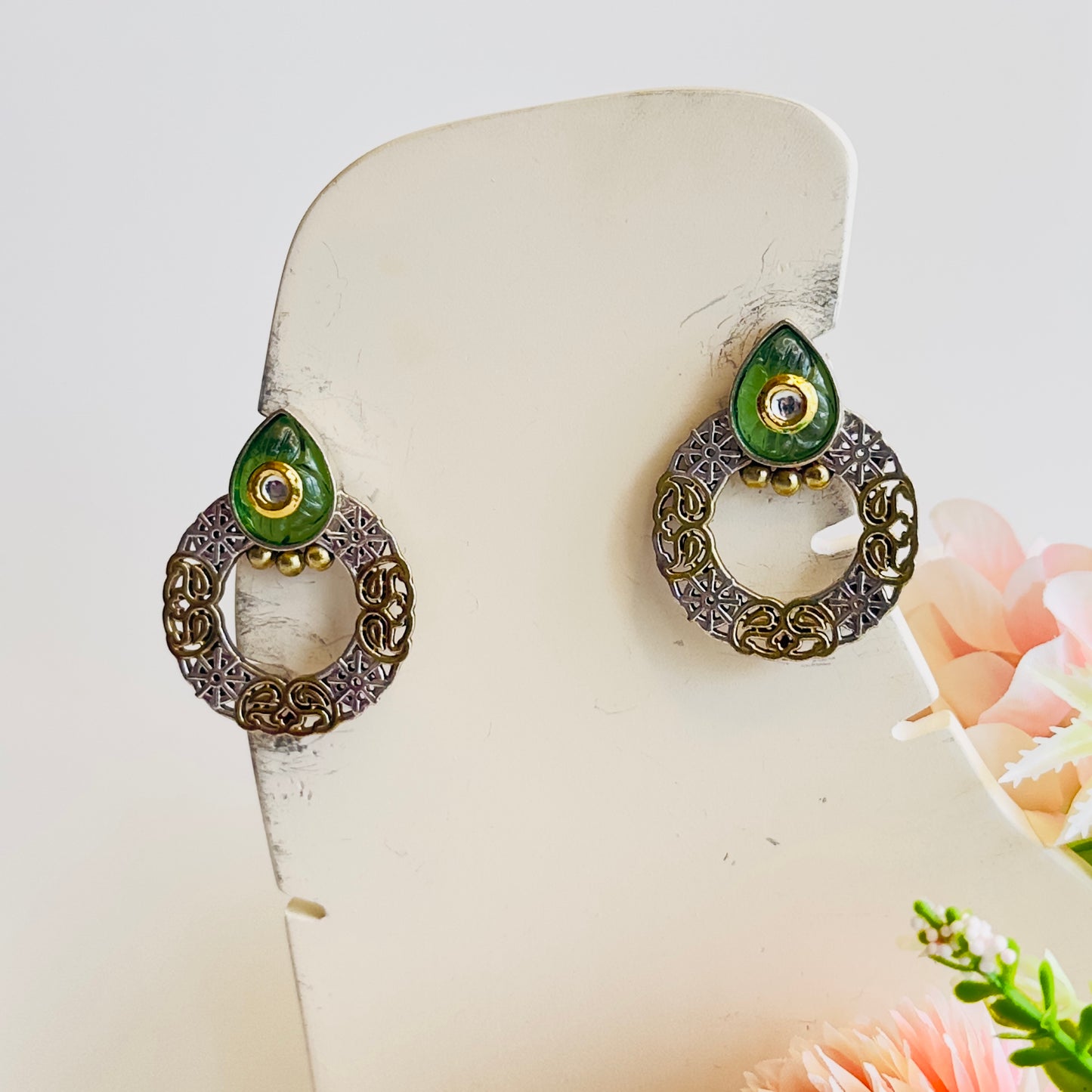DualTone Stud Earrings