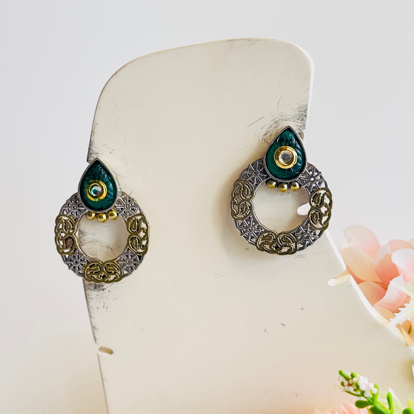 DualTone Stud Earrings