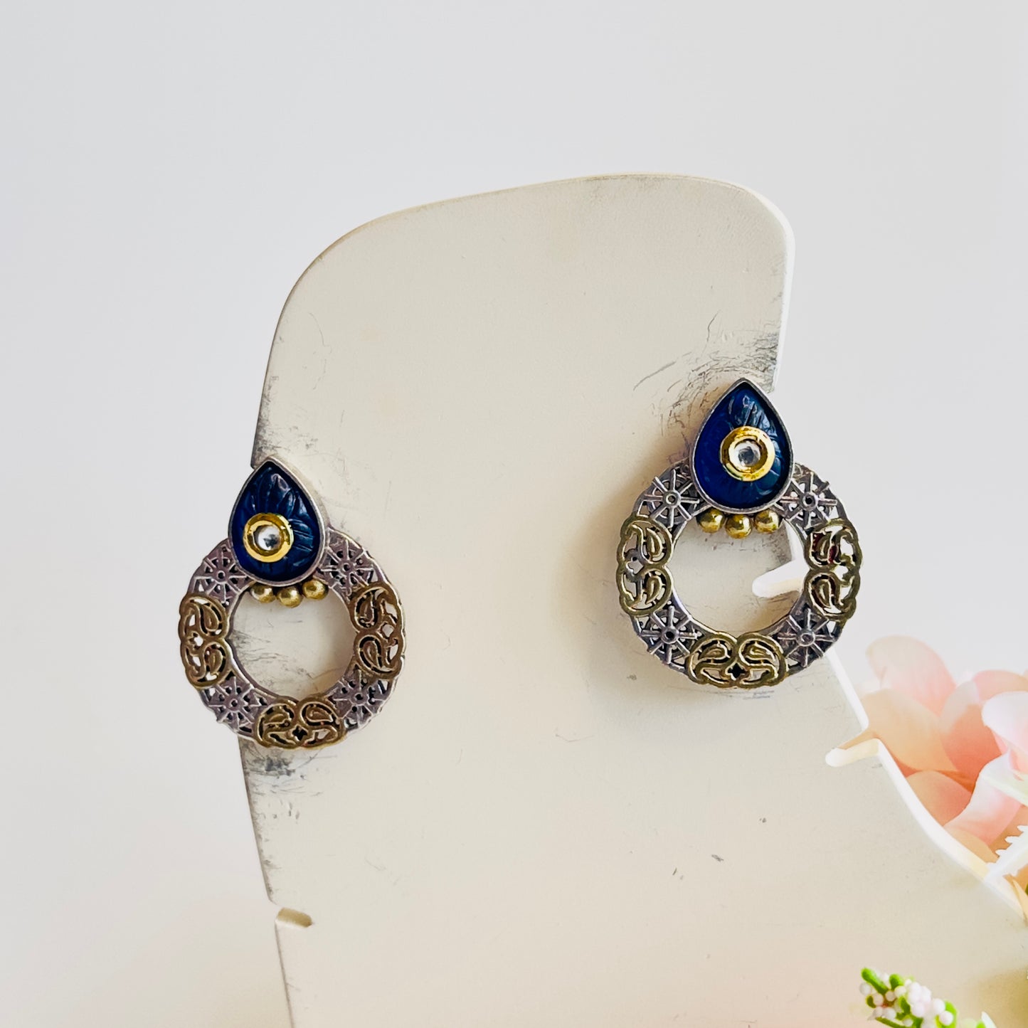 DualTone Stud Earrings