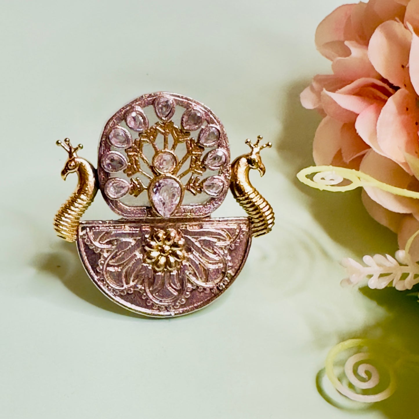 Dualtone Peacock Ring