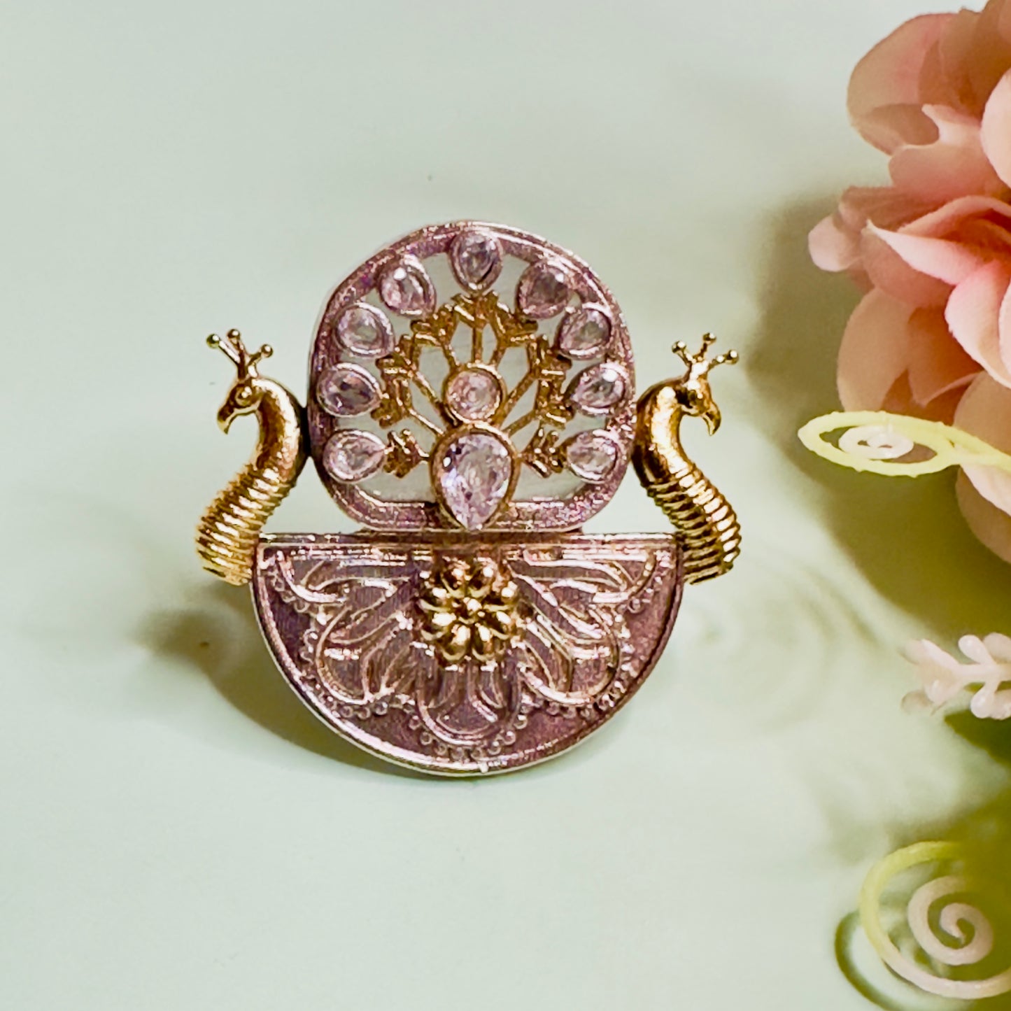 Dualtone Peacock Ring