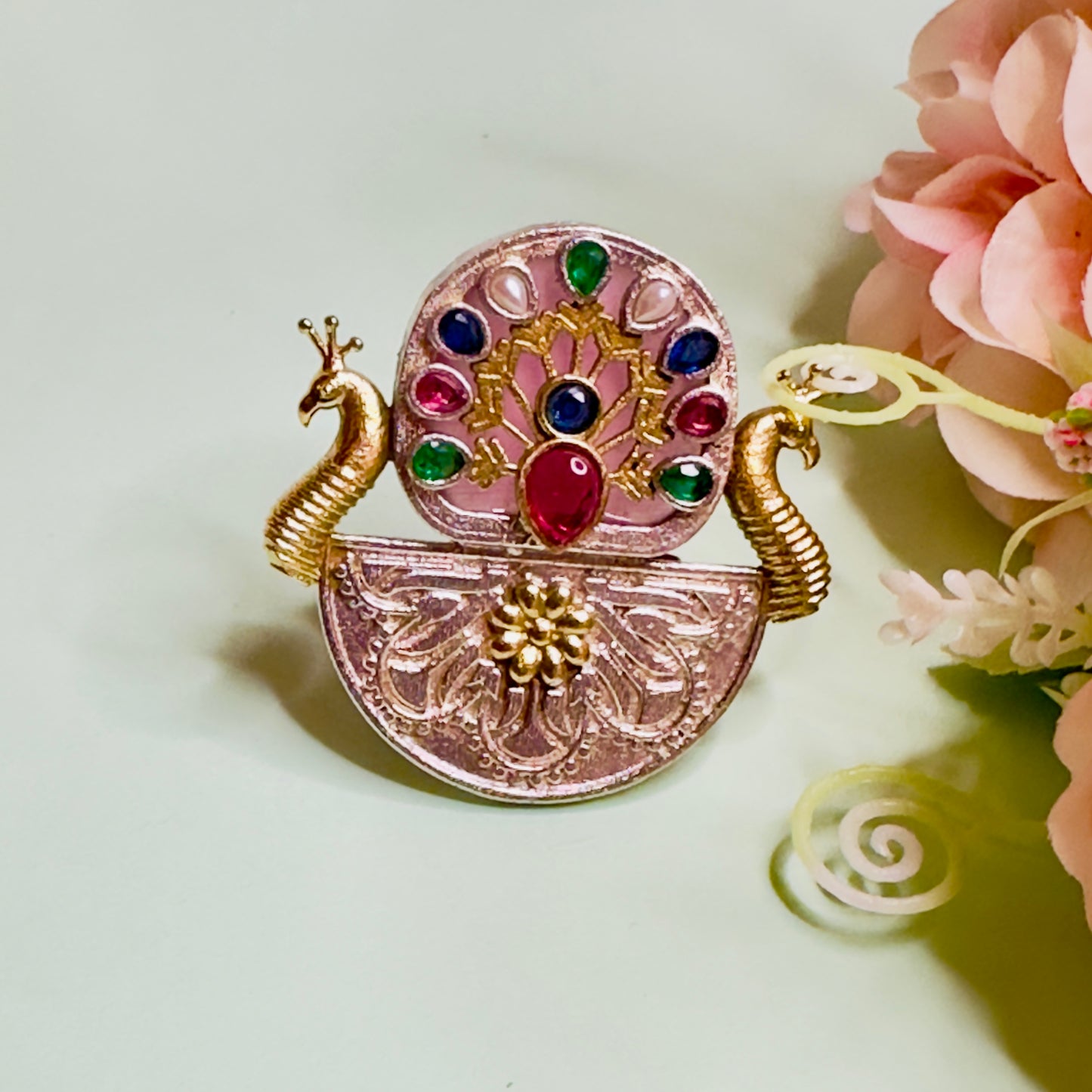 Dualtone Peacock Ring