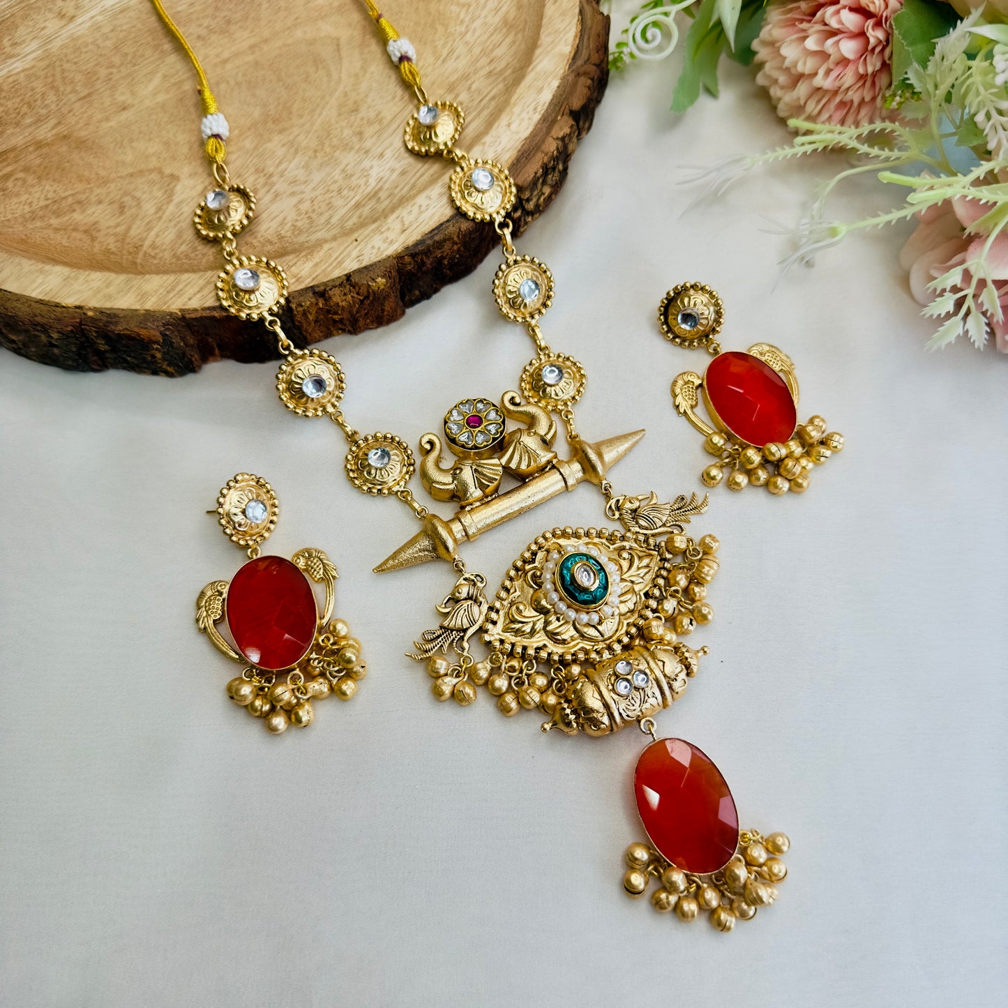 Rust Necklace Set