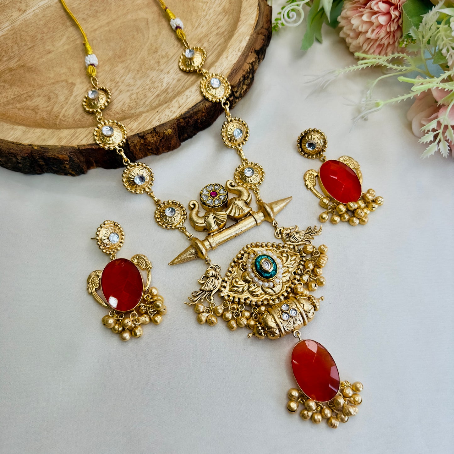 Rust Necklace Set