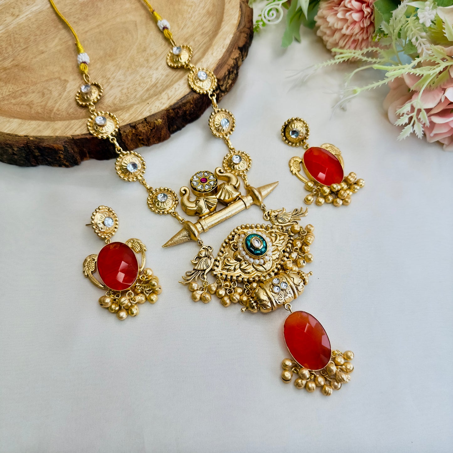 Rust Necklace Set
