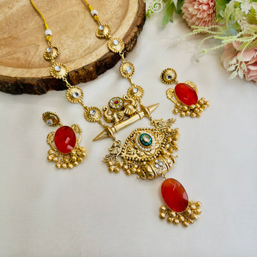 Rust Necklace Set