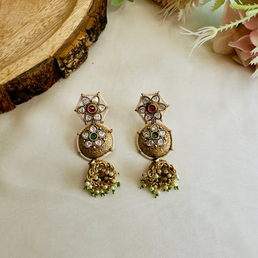Moissanite Small Jhumki Earrings