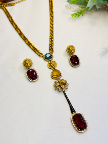 Flower design Necklace Set