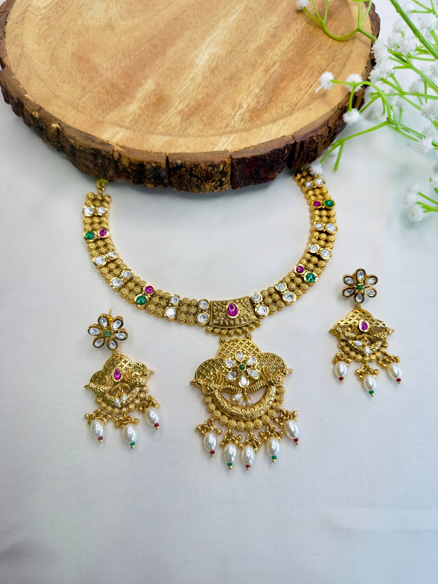 Rajwadi Necklace Set