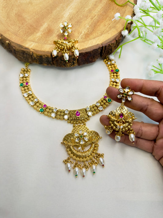Rajwadi Necklace Set