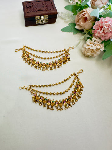 Temple Three Layer Ear chain