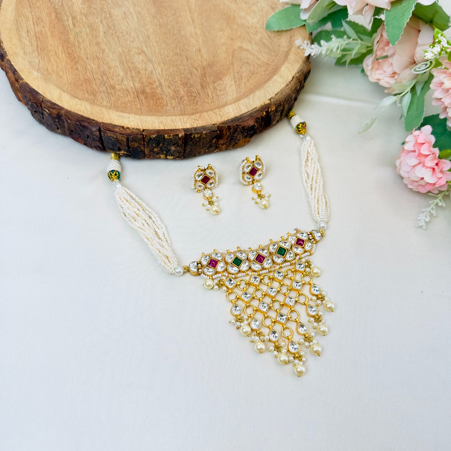 Pachi Kundan Choker Set