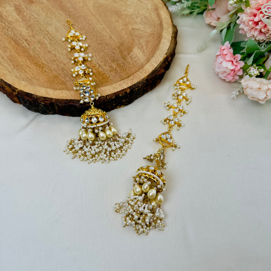 Jhumki Earrings with earchain