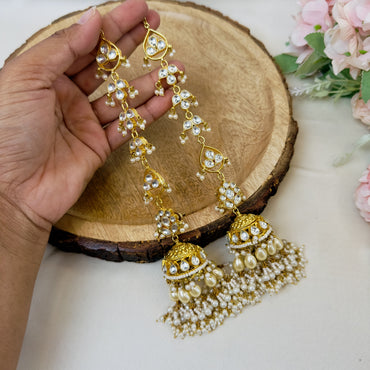 Jhumki Earrings with earchain