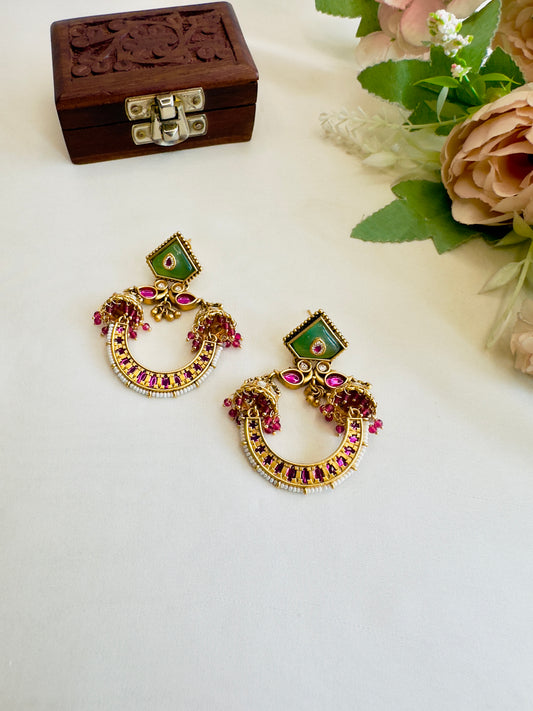 Side Jhumki Rajwadi Earrings