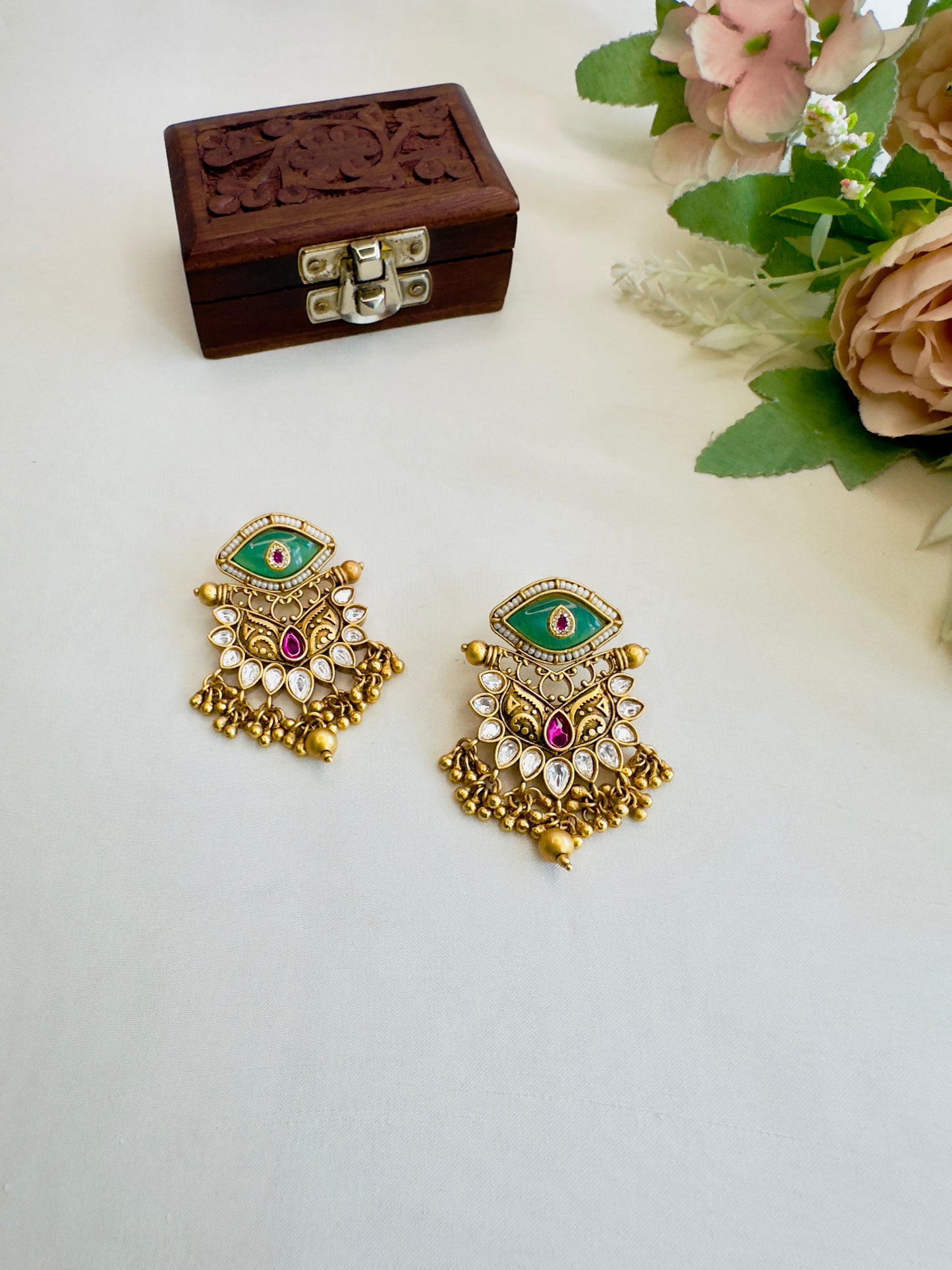 Kundan Rajwadi Earrings
