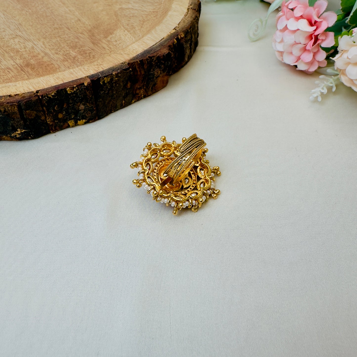 Peacock Multicolor Rajwadi Ring