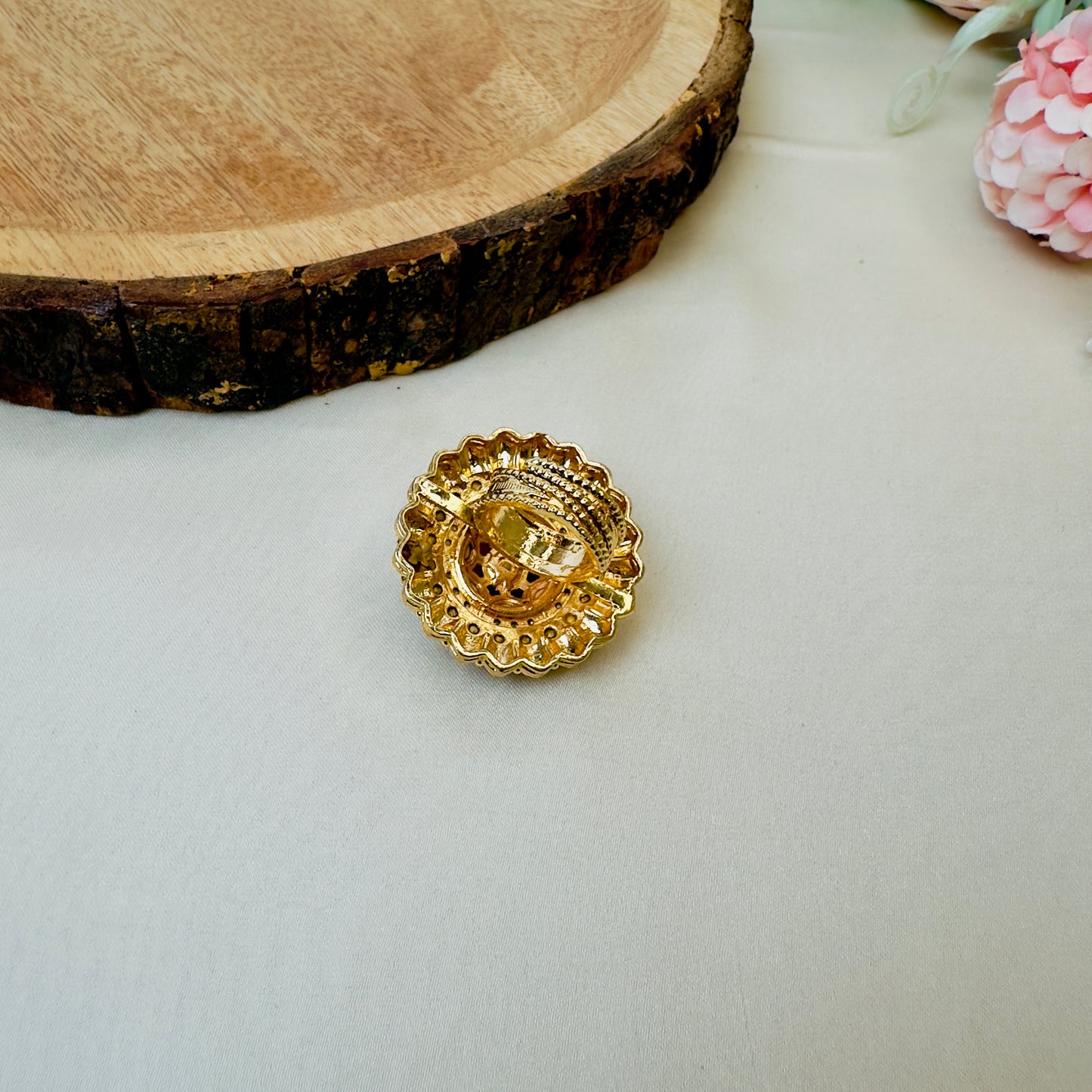 Ruby Green Rajwadi Ring