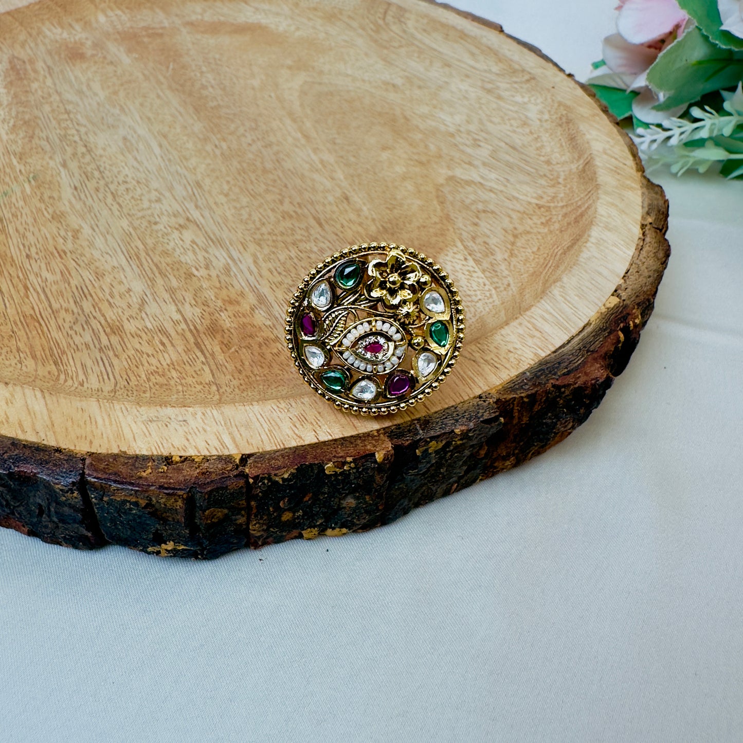 Multicolor Swarowski Stone Ring
