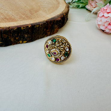 Multicolor Swarowski Stone Ring