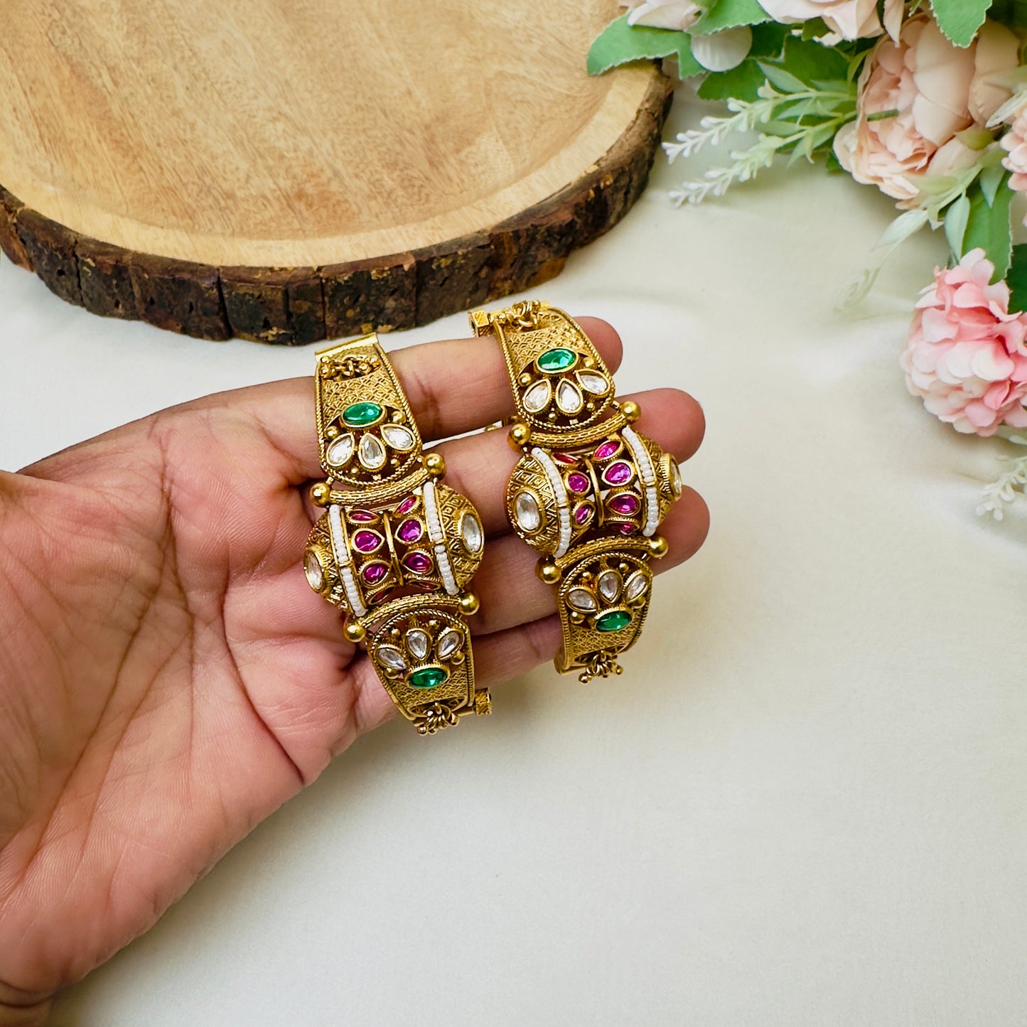 Multicolor Brass Bangles