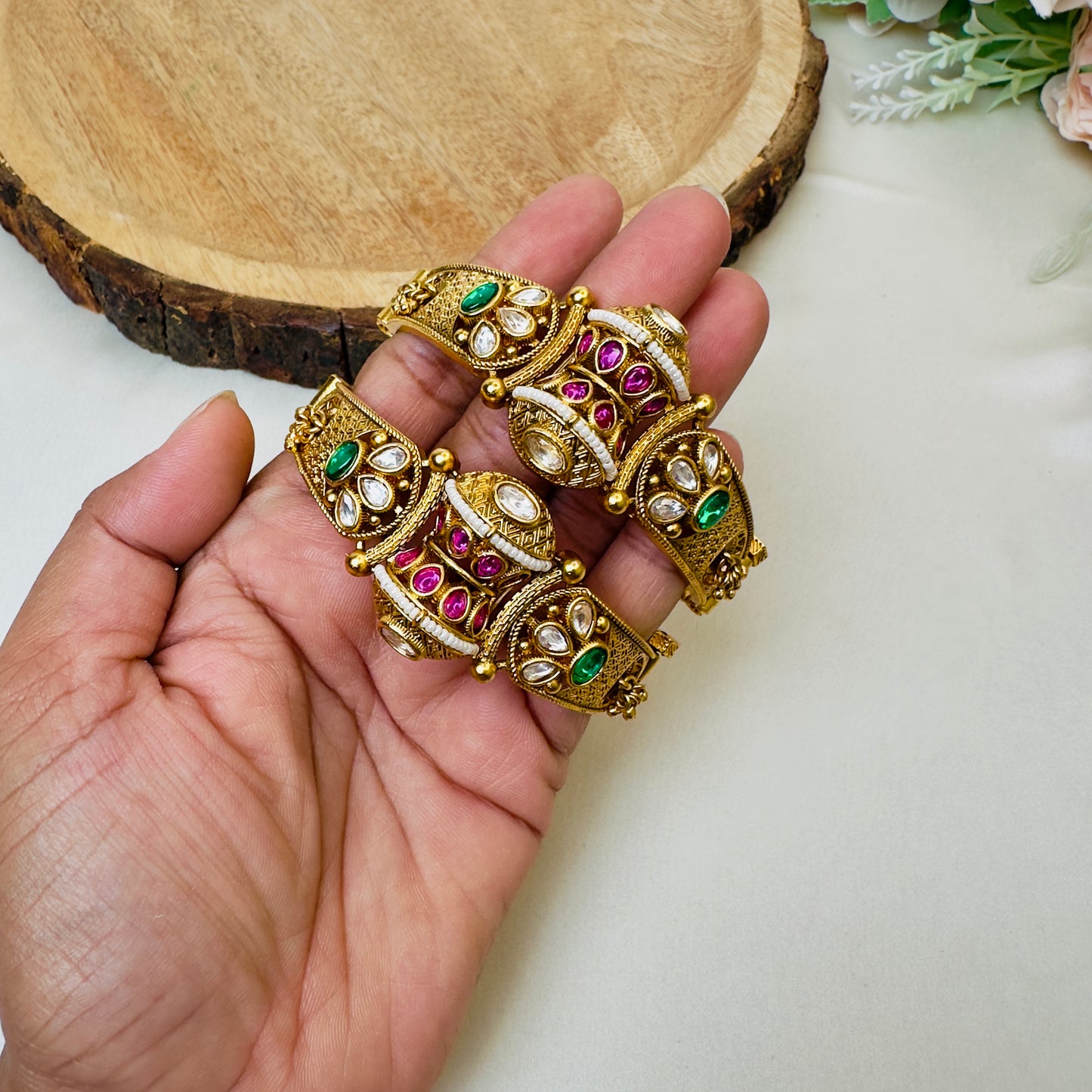 Multicolor Brass Bangles