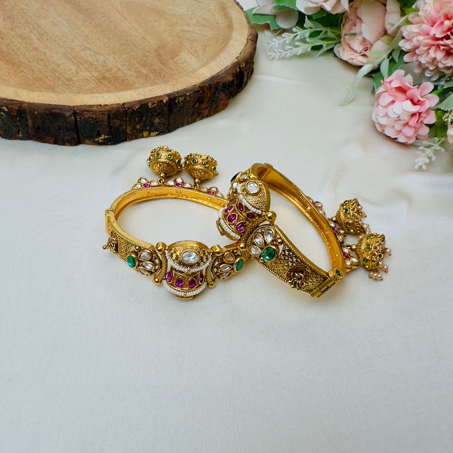 Multicolor Brass Bangles