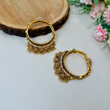 Five Jhumki Rajwadi Bangles set