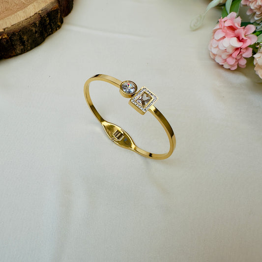 Two Stone Tarnish Free Bracelet