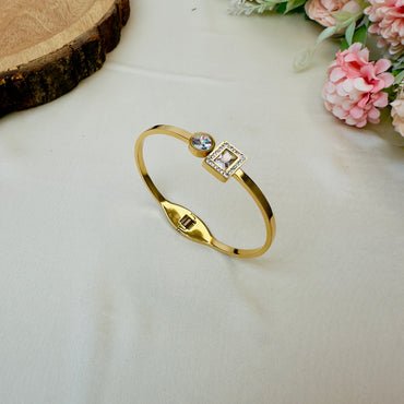 Two Stone Tarnish Free Bracelet