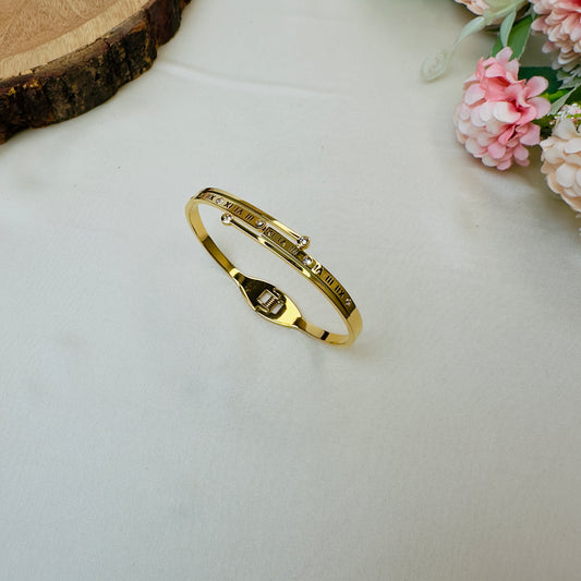 Roman Letter Tarnish Free Bracelet