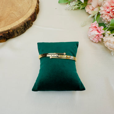 Roman Letter Tarnish Free Bracelet