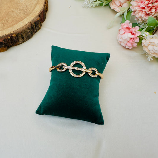 Three Circle Rose Gold Tarnish Free Bracelet