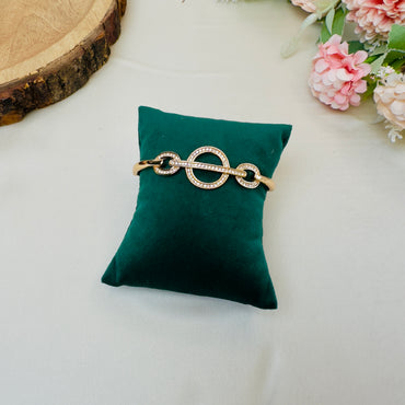 Three Circle Rose Gold Tarnish Free Bracelet