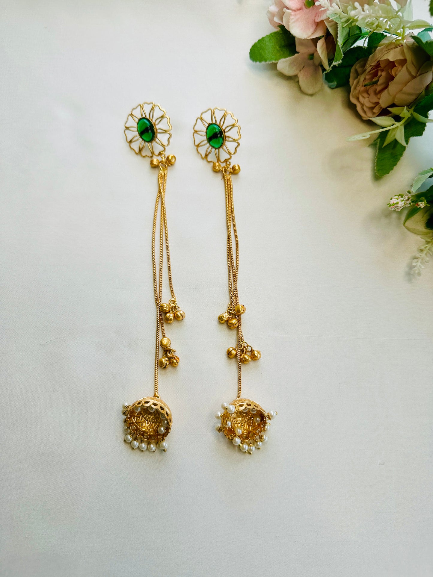 Flower stud Kashmiri Earrings