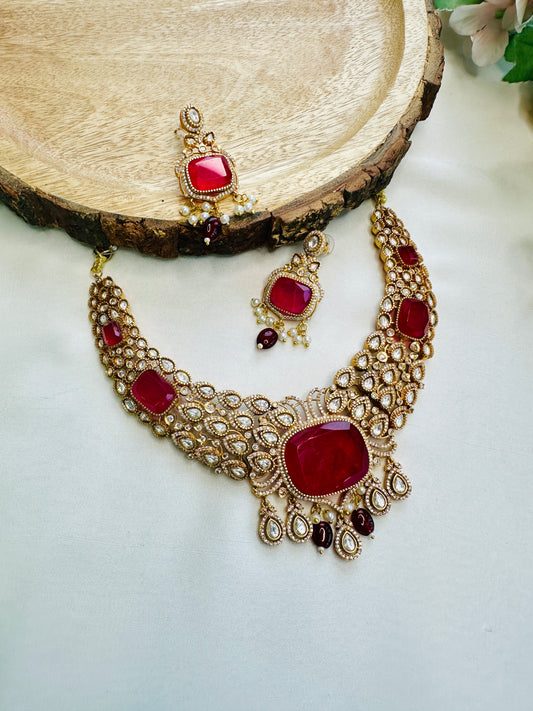 Doublet Kundan Premium Necklace Set