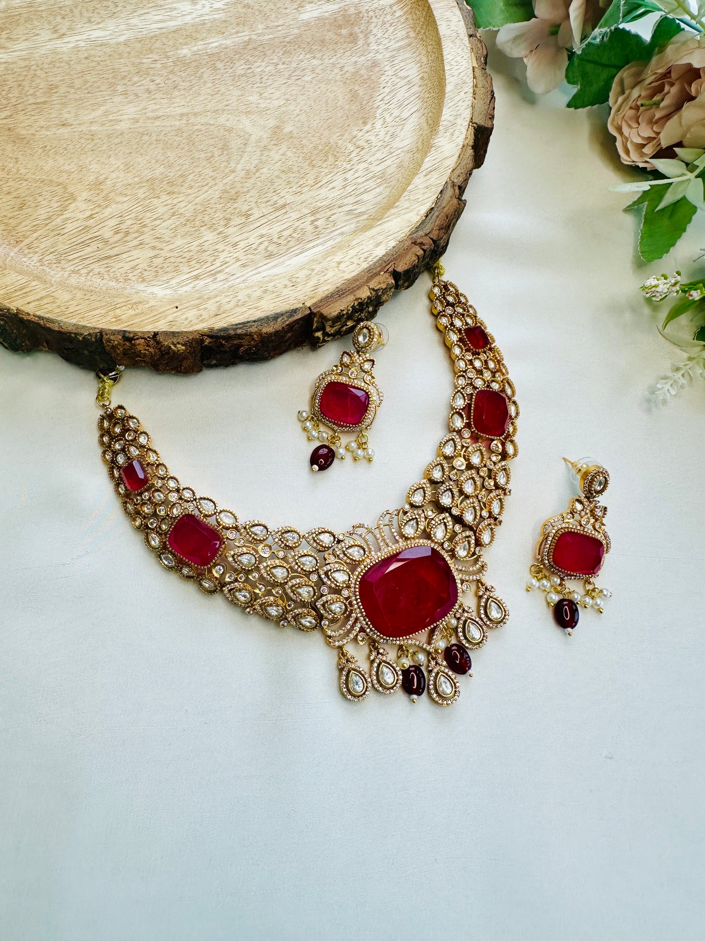 Doublet Kundan Premium Necklace Set