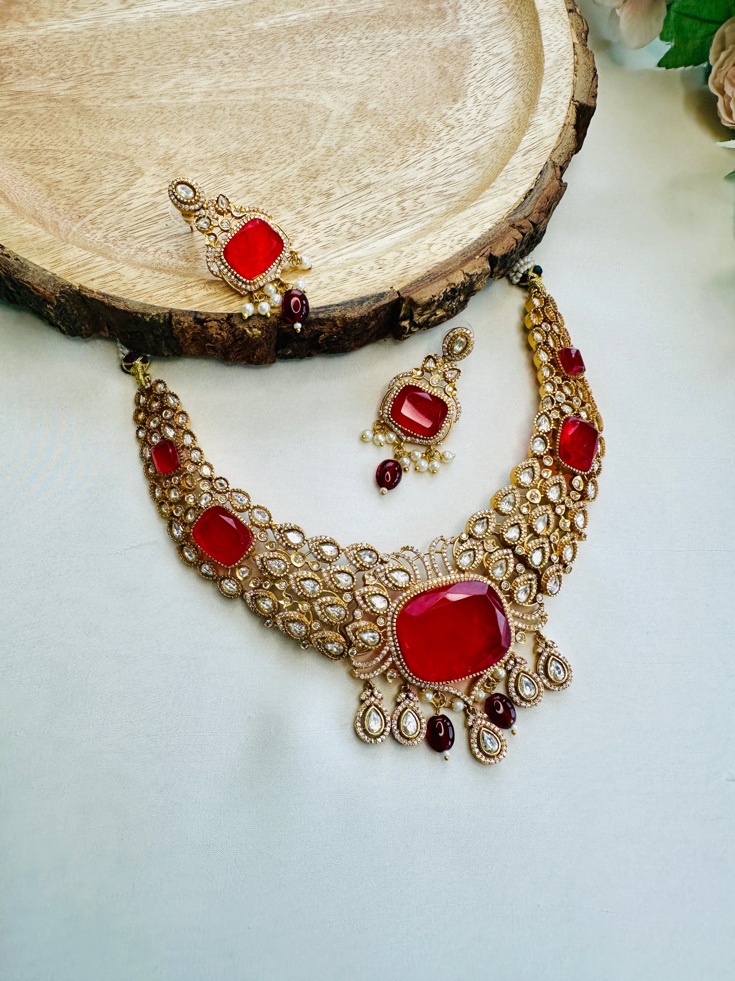 Doublet Kundan Premium Necklace Set