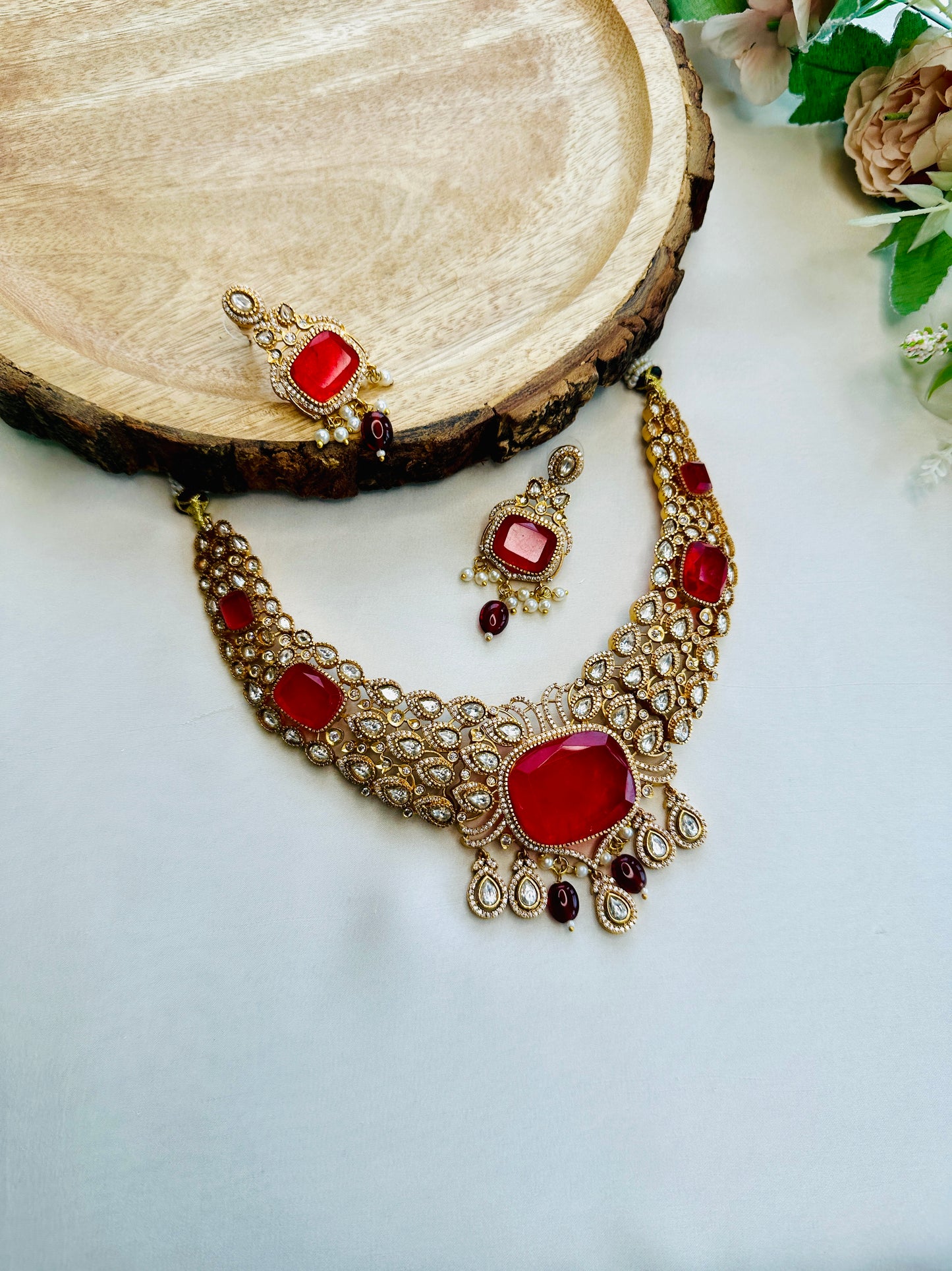 Doublet Kundan Premium Necklace Set