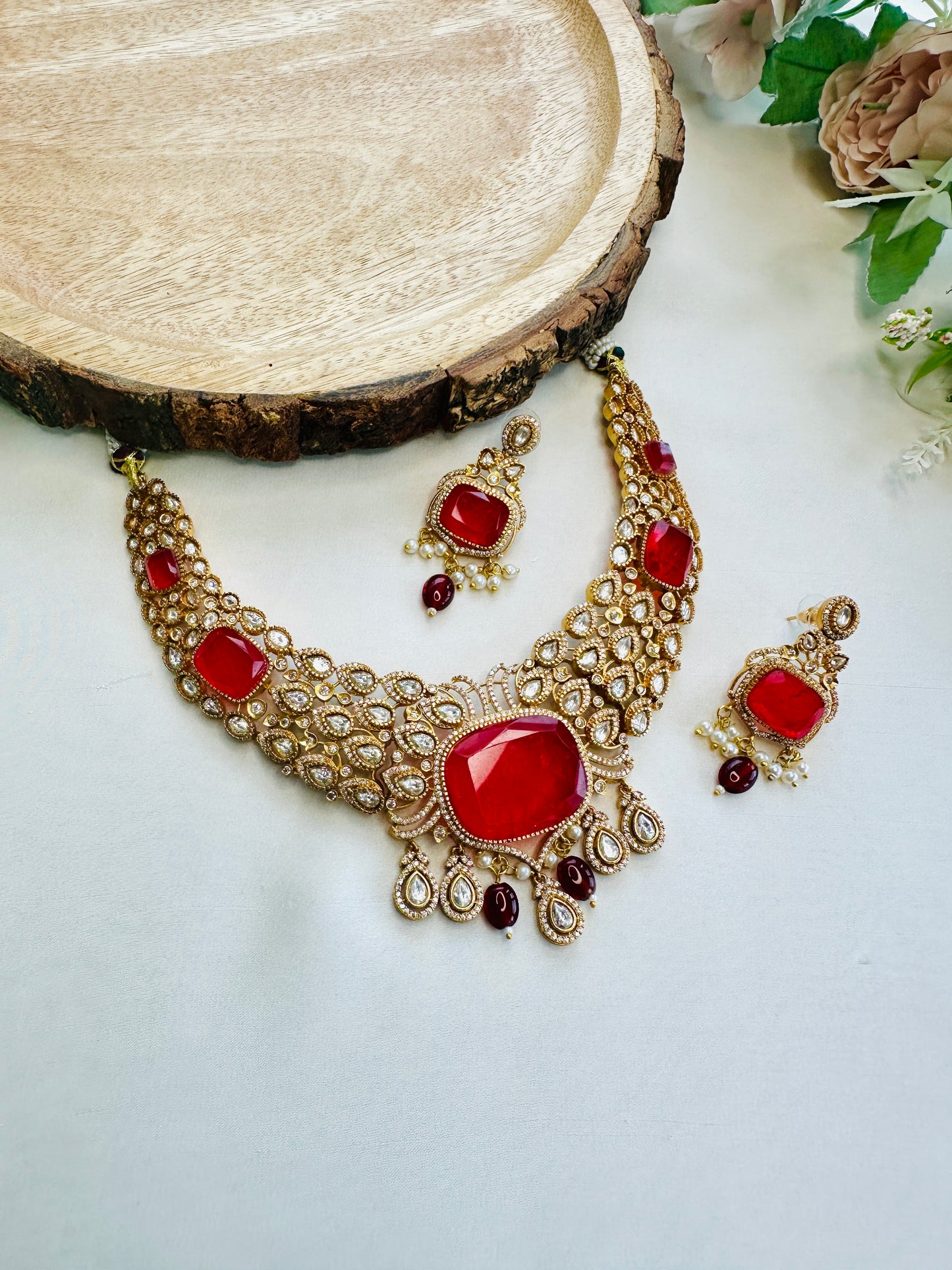 Doublet Kundan Premium Necklace Set