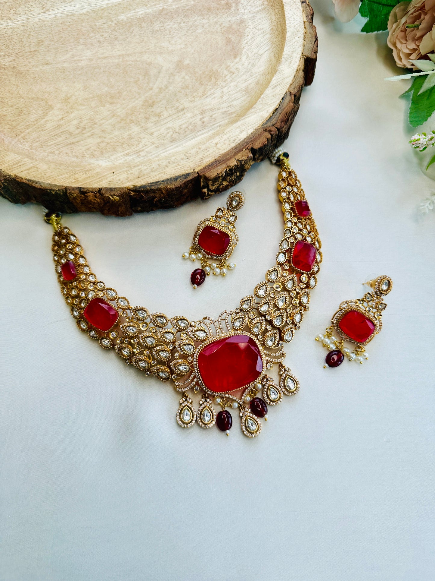 Doublet Kundan Premium Necklace Set