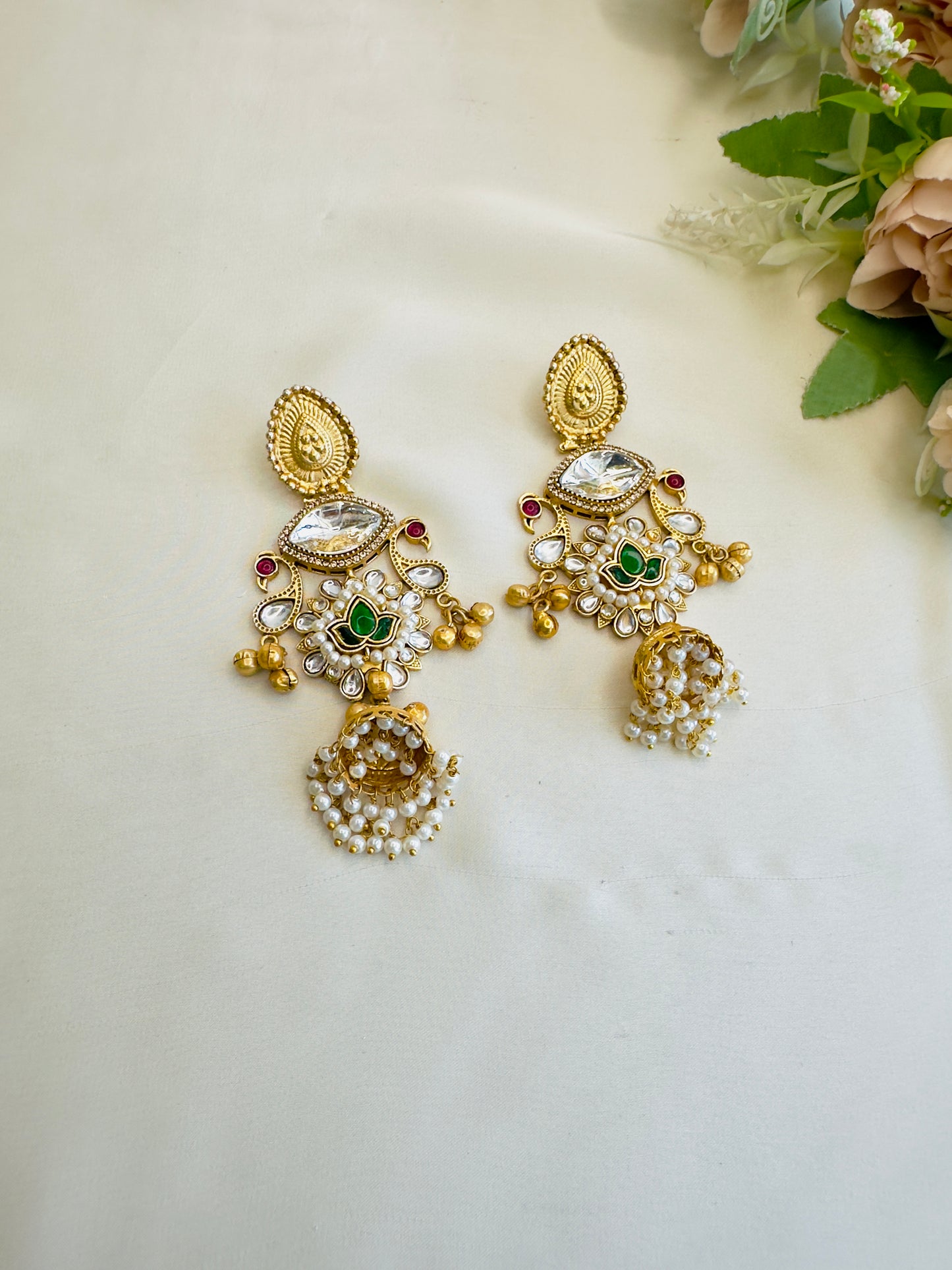 Golden Replica Fusion Jhumka